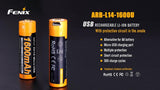 Fenix ARB-L14-1600U direct USB rechargeable 14500 1600mAh Li-ion battery