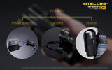 Nitecore Tiny Monster TM28 6000 Lumens 4 x CREE XHP35 HI LED Flashlight powered by Li-ion 4 x 18650s or IMR18650's