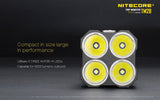 Nitecore Tiny Monster TM28 6000 Lumens 4 x CREE XHP35 HI LED Flashlight powered by Li-ion 4 x 18650s or IMR18650's