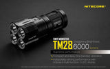 Nitecore Tiny Monster TM28 6000 Lumens 4 x CREE XHP35 HI LED Flashlight powered by Li-ion 4 x 18650s or IMR18650's