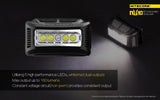 New Nitecore NU10 160 Lumens CREE LED USB rechargeable Work Headlamp w/USB cable included