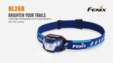 New Fenix HL26R 450 Lumens CREE LED rechargeable runners headlamp with On-Board battery Pack