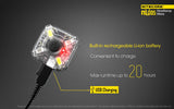 New Nitecore NU05 35 Lumens LED Headlamp Mate cautionary RED / White light flasher