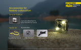 New Nitecore NU05 35 Lumens LED Headlamp Mate cautionary RED / White light flasher