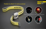 New Nitecore NU05 35 Lumens LED Headlamp Mate cautionary RED / White light flasher