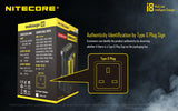 New Nitecore i8 smart batteries charger with 8 independent channels & PowerBank compatible