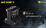 New Nitecore i8 smart batteries charger with 8 independent channels & PowerBank compatible