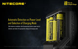 New Nitecore i8 smart batteries charger with 8 independent channels & PowerBank compatible