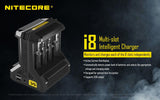 New Nitecore i8 smart batteries charger with 8 independent channels & PowerBank compatible