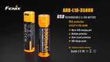 Fenix ARB-L18-3500U 3500mAh 18650 Li-ion direct Micro USB rechargeable Battery