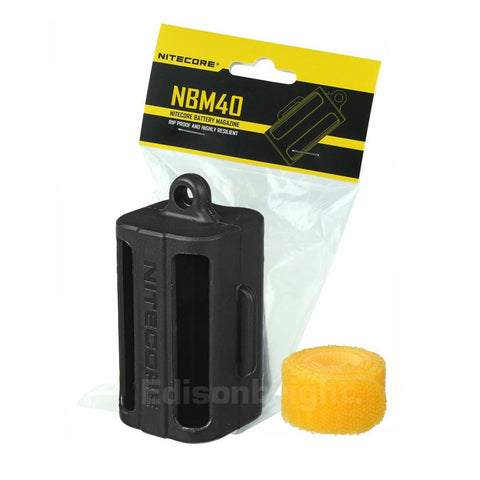 Nitecore Multi-Purpose Portable Battery Magazine NBM40 Black body color  secure Carry for Delicate Items