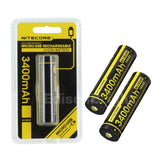 Nitecore NL1834R 18650 3400mAh 3.6v protected Micro-USB rechargeable Lithium Ion (Li-ion) Button Top Battery