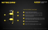 Nitecore NL1835R 18650 3500mAh 3.6v protected Micro-USB rechargeable Lithium Ion (Li-ion) Button Top Battery