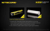 Nitecore NL1835R 18650 3500mAh 3.6v protected Micro-USB rechargeable Lithium Ion (Li-ion) Button Top Battery