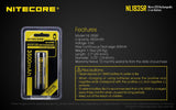 Nitecore NL1835R 18650 3500mAh 3.6v protected Micro-USB rechargeable Lithium Ion (Li-ion) Button Top Battery